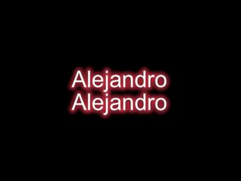 lady gaga alejandro songs music videos